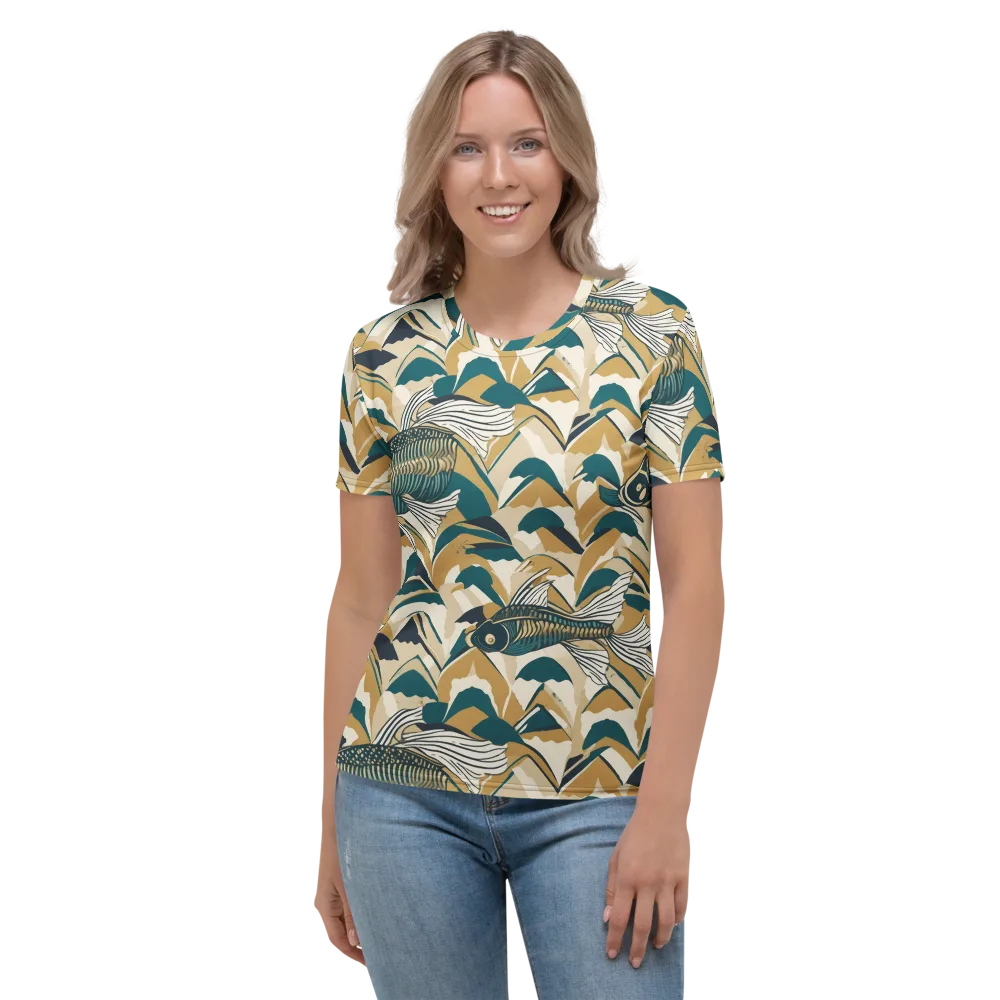 Skeletal Tide on Women's Crew Neck T-Shirt — Front