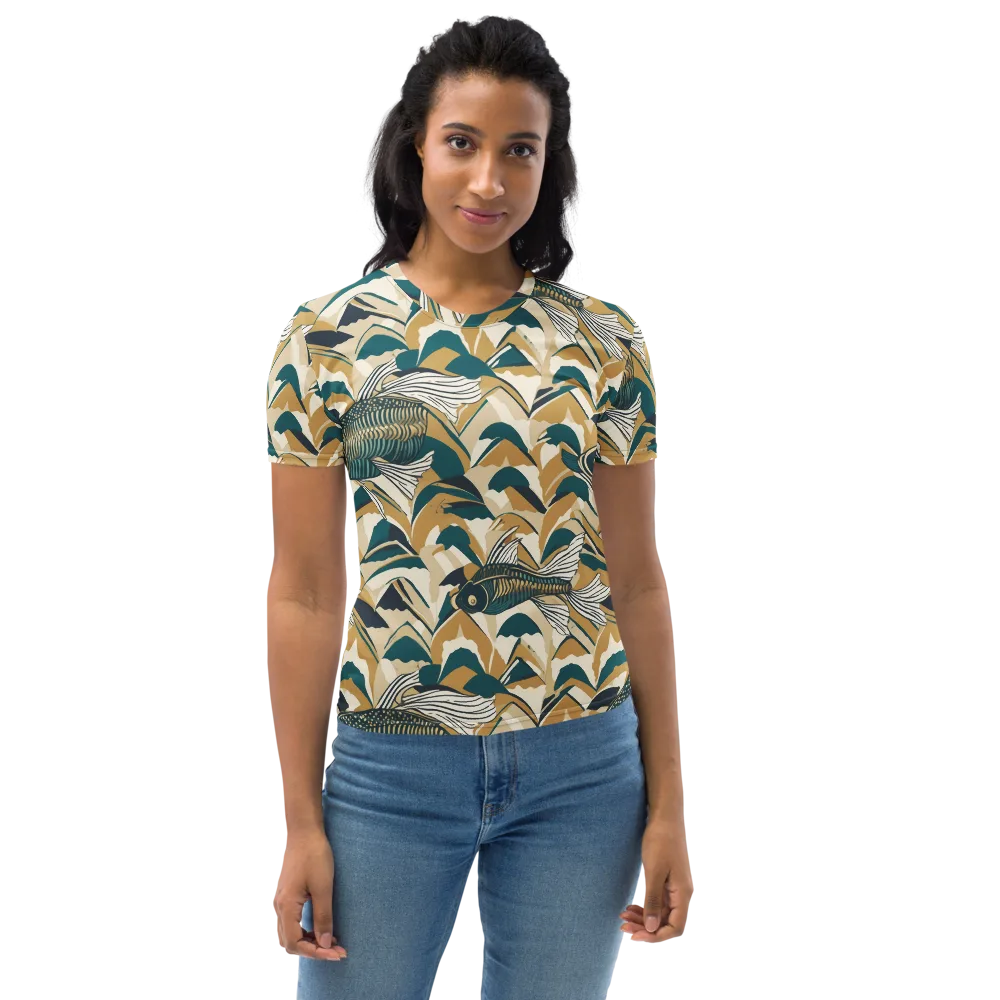 Skeletal Tide on Women's Crew Neck T-Shirt — Front