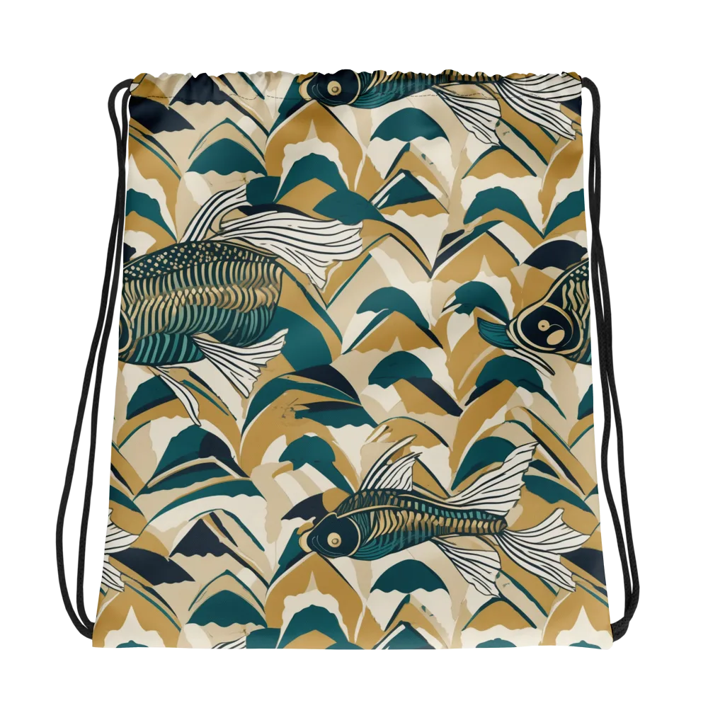 Skeletal Tide on Drawstring Bag — Photo