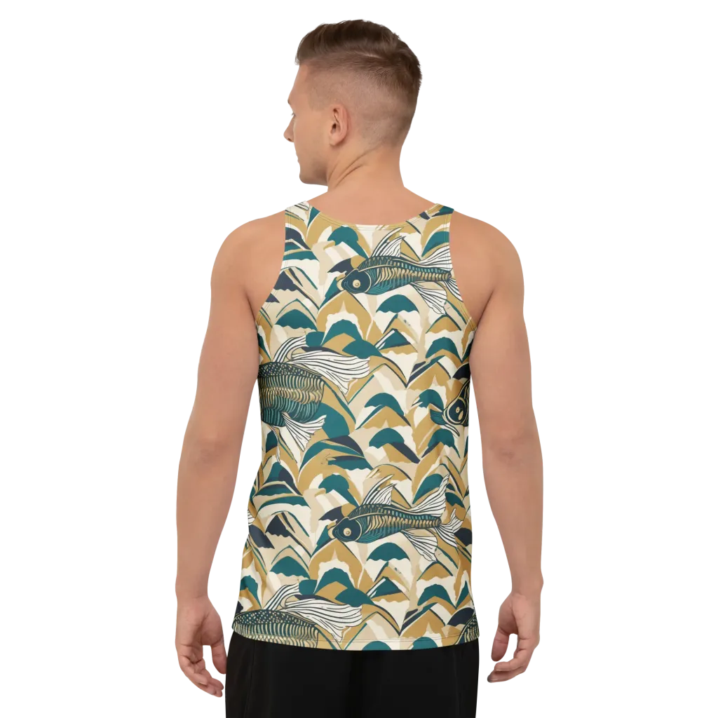 Skeletal Tide on Men's Tank Top — Back
