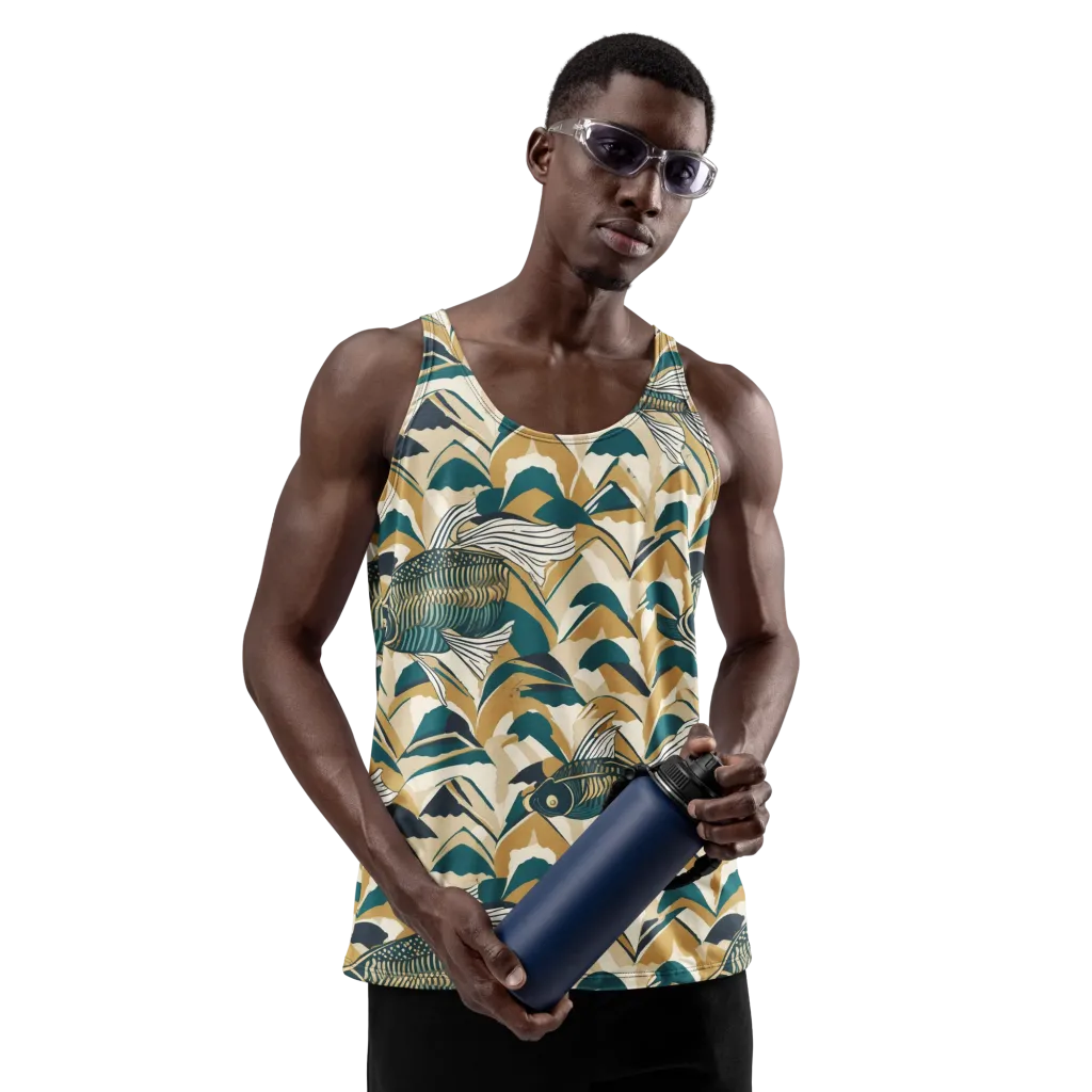 Skeletal Tide on Men's Tank Top — Front