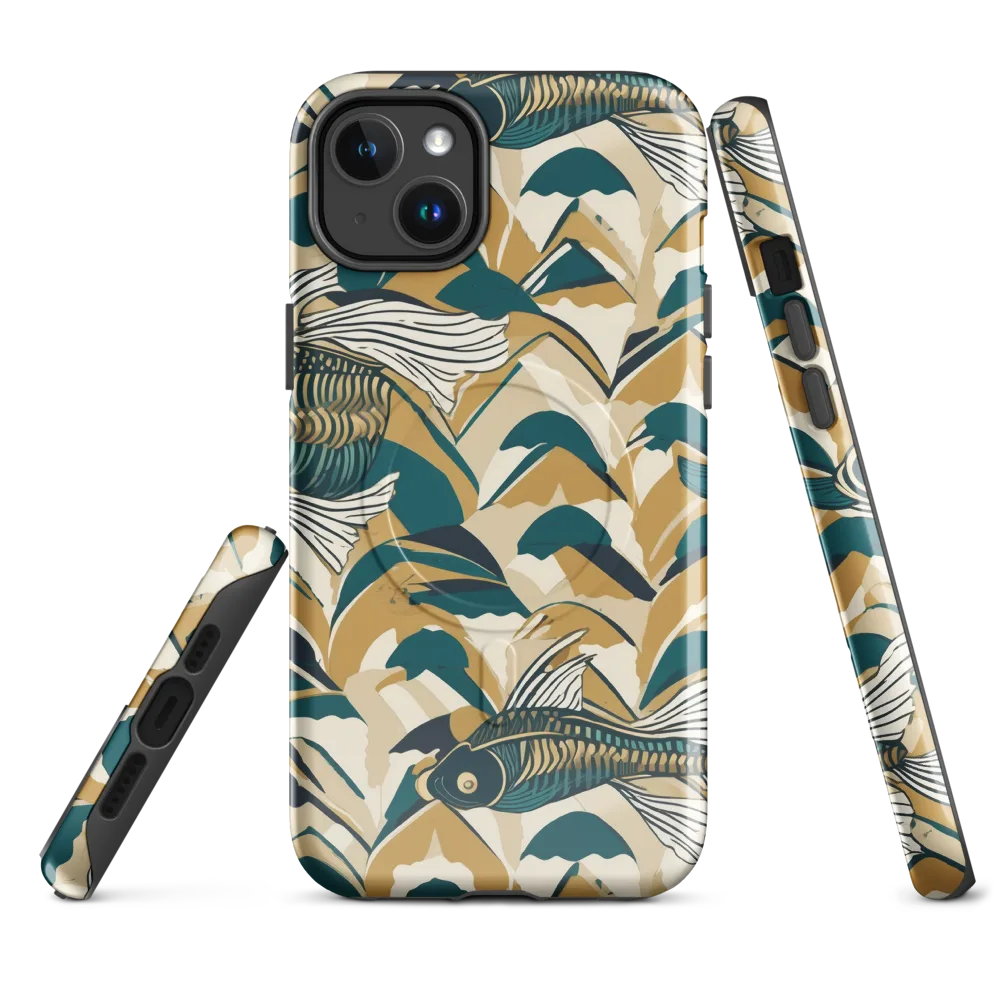 Skeletal Tide on MagSafe Tough Case for iPhone® — Front