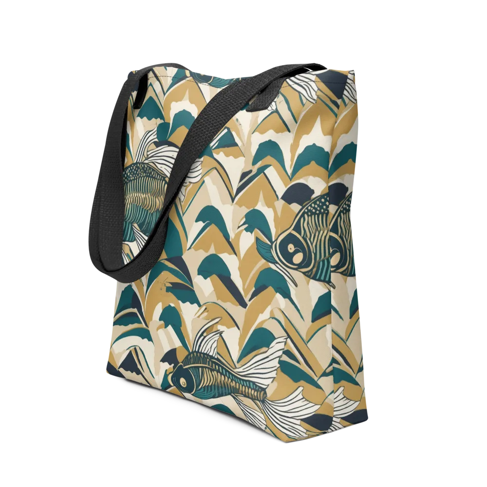 Skeletal Tide on Tote Bag — Front