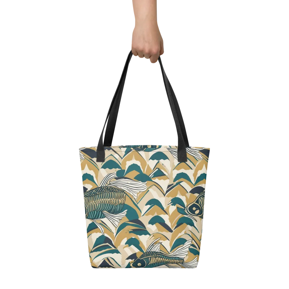 Skeletal Tide on Tote Bag — Front