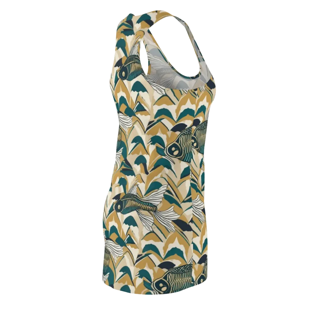 Skeletal Tide on Racerback Dress — Back Side