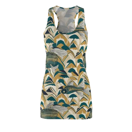 Skeletal Tide on a Racerback Dress