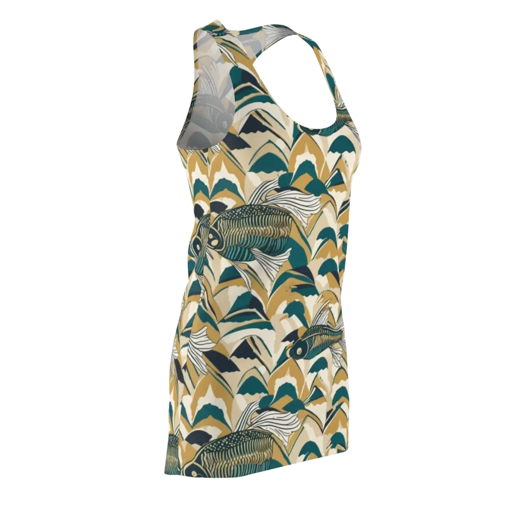 Skeletal Tide on Racerback Dress — Front Side