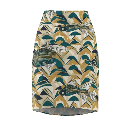Skeletal Tide on a Pencil Skirt