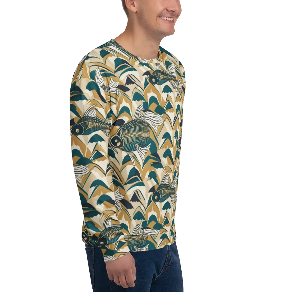Skeletal Tide on Sweatshirt — Right Front