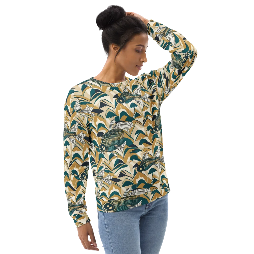 Skeletal Tide on Sweatshirt — Right Front