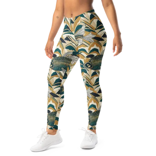 Skeletal Tide on a Leggings
