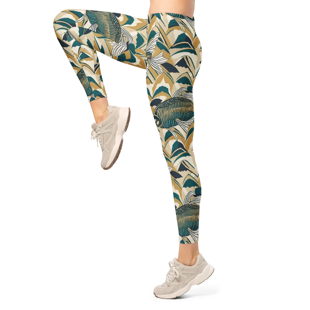 Skeletal Tide on Leggings — Left