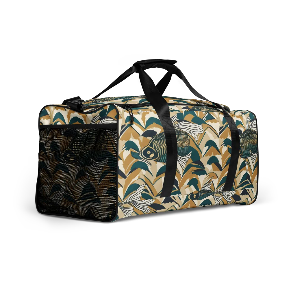 Skeletal Tide on Duffle Bag — Right Front
