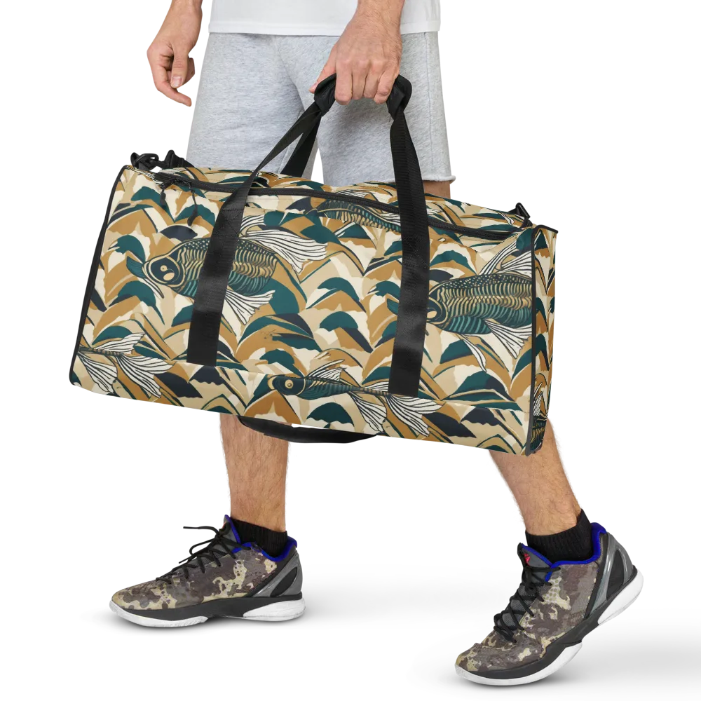 Skeletal Tide on Duffle Bag — Front