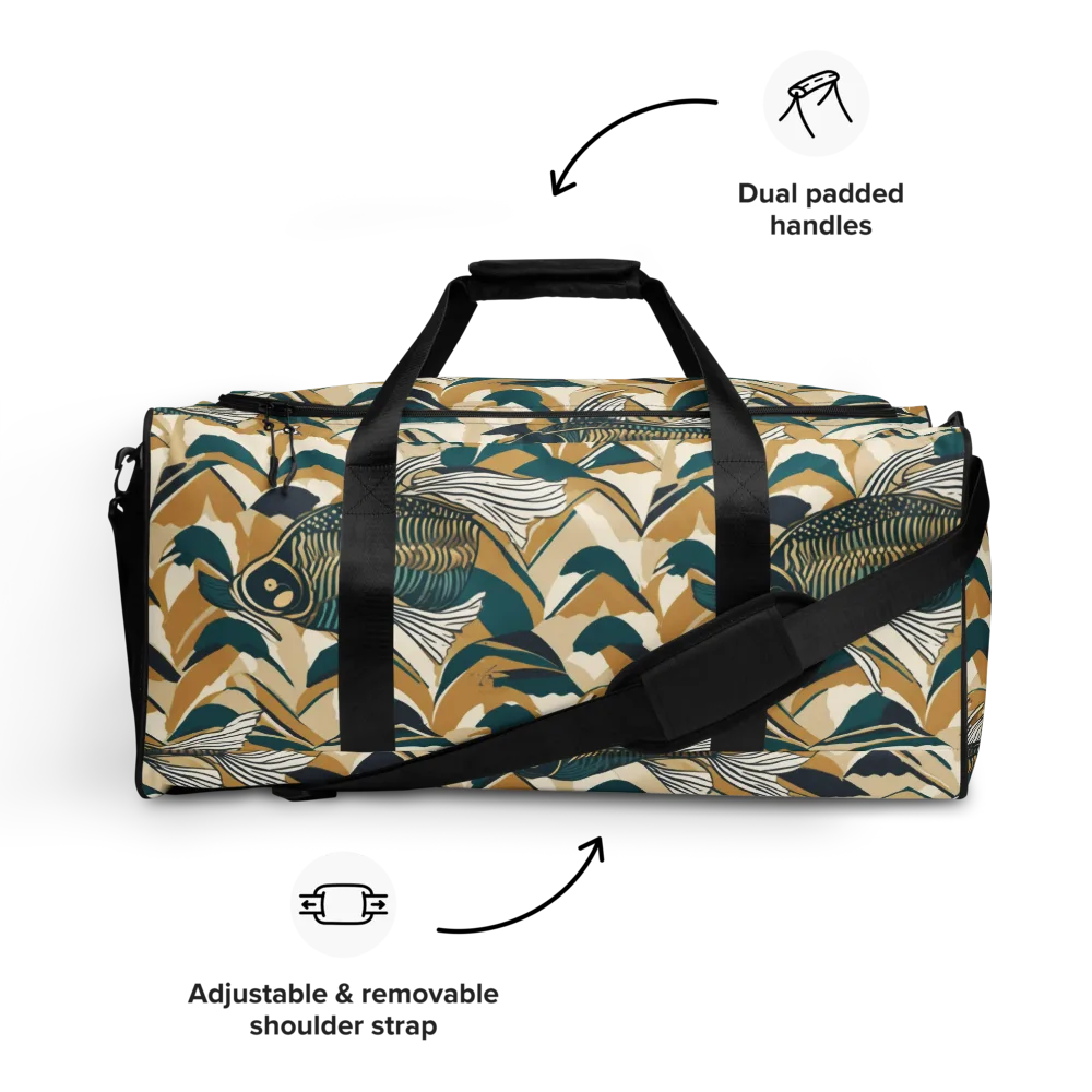 Skeletal Tide on Duffle Bag — Front