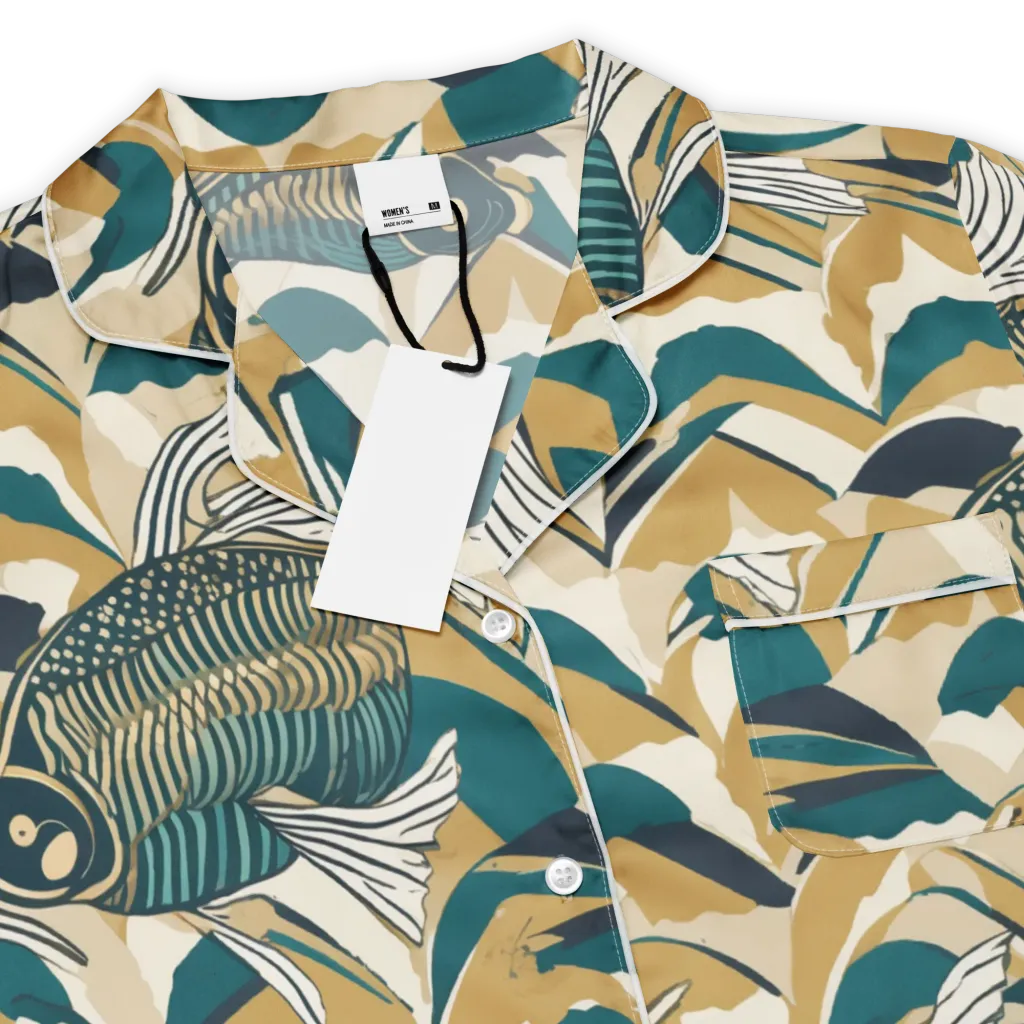 Skeletal Tide on Women's Short Sleeve Pajama Top — Product details