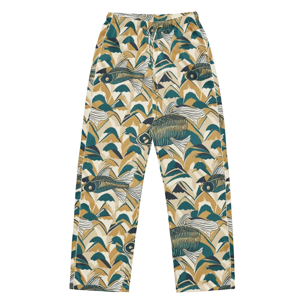 Skeletal Tide on Women's Pajama Pants — Front