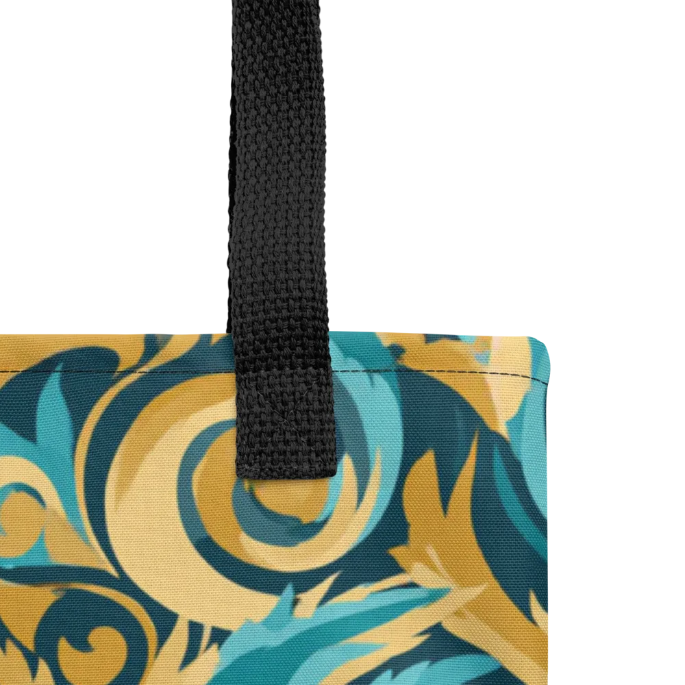 Turquoise Baroque on Tote Bag — Product details