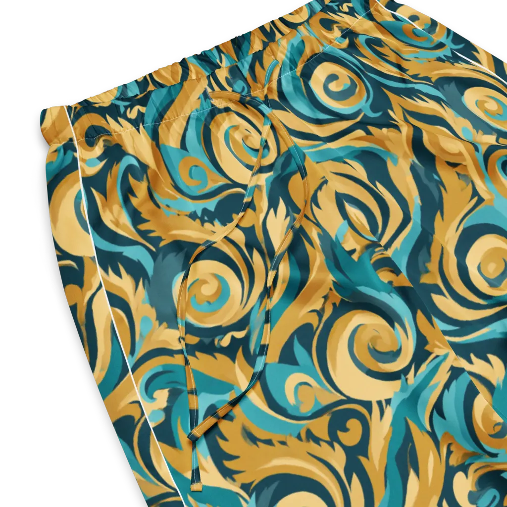Turquoise Baroque on Women's Pajama Pants — Product details