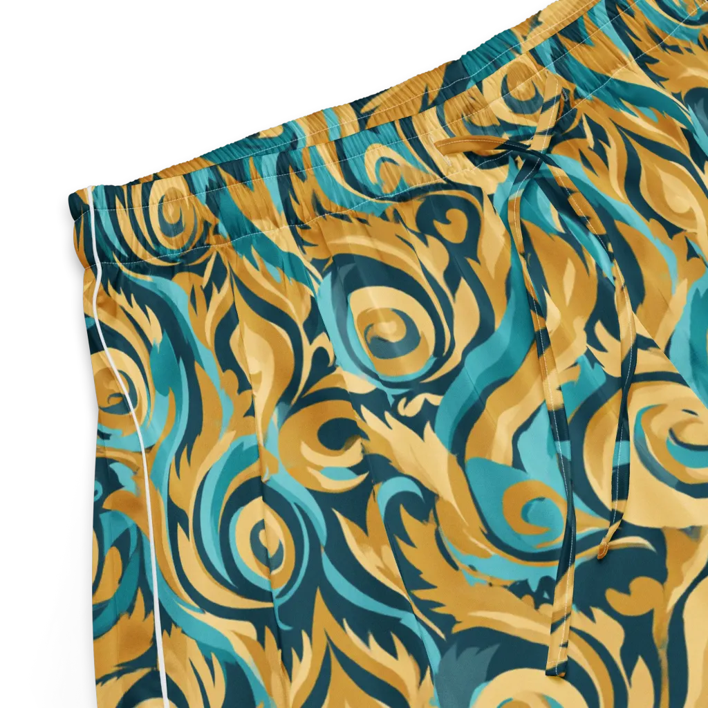 Turquoise Baroque on Women's Pajama Shorts — Product details
