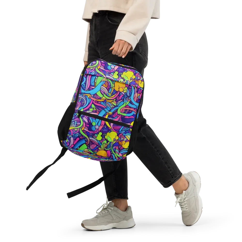 Electric Menagerie on Utility Backpack — Front