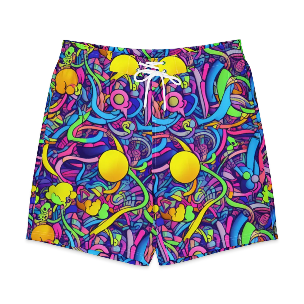 Electric Menagerie on Men's Board Shorts — Front