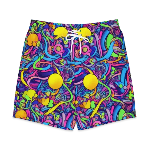 Electric Menagerie on a Men's Board Shorts