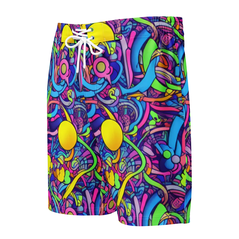 Electric Menagerie on Men's Board Shorts — Front