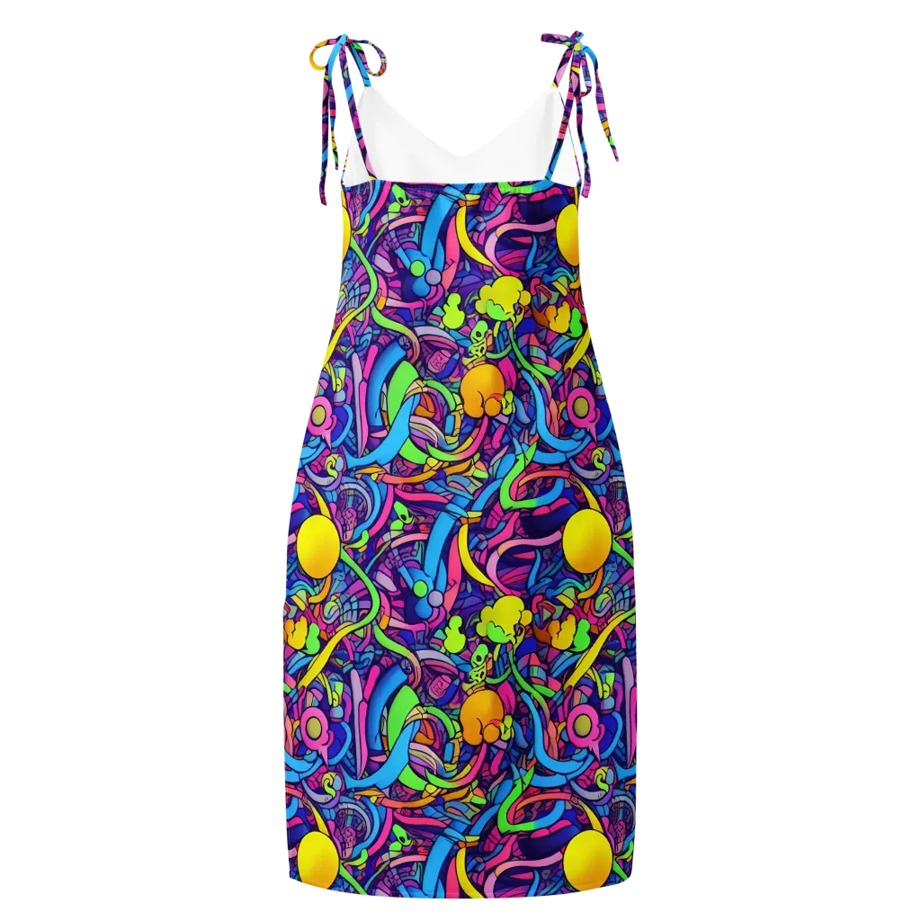 Electric Menagerie on Slip Dress — Back