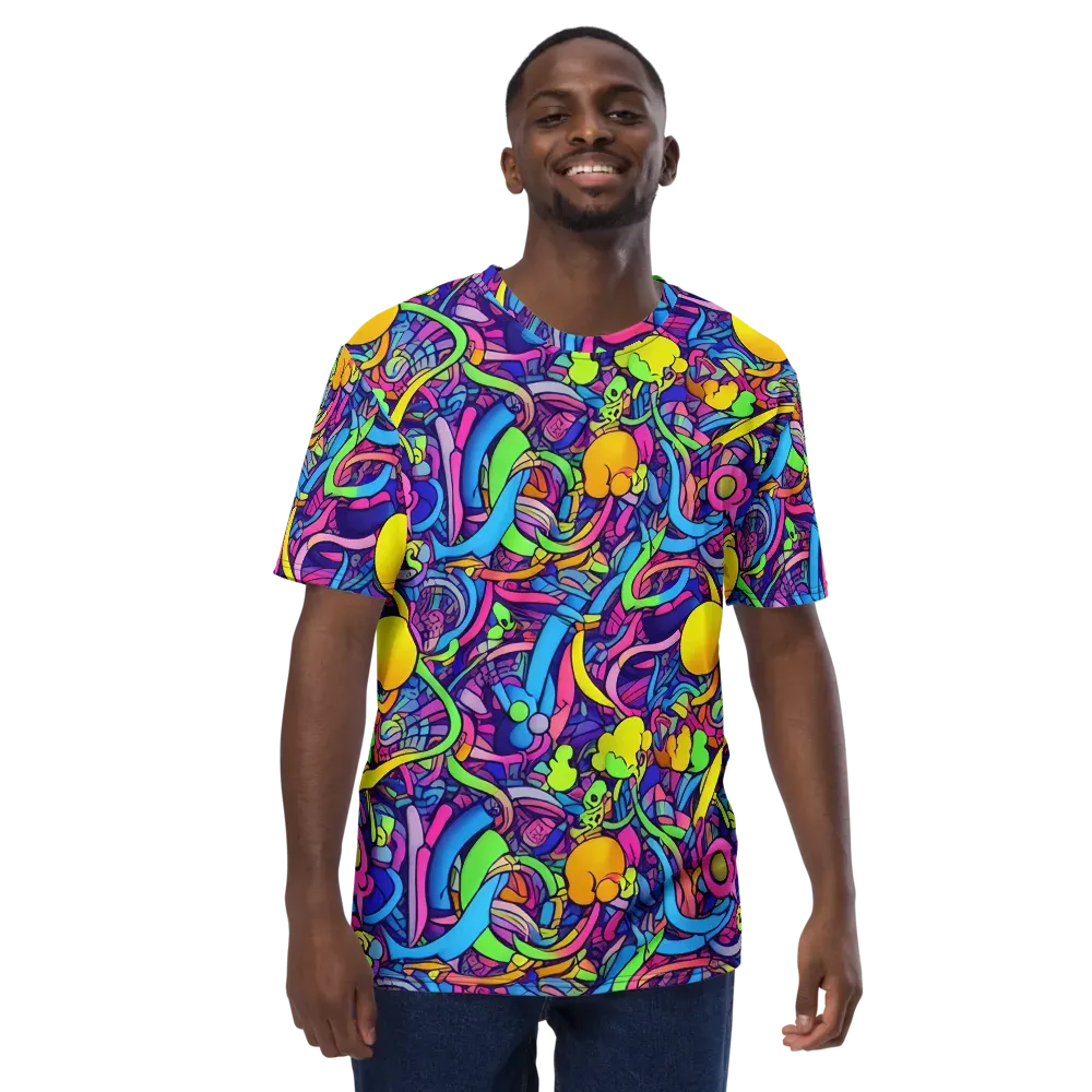 Electric Menagerie on Men's Crew Neck T-Shirt — Front