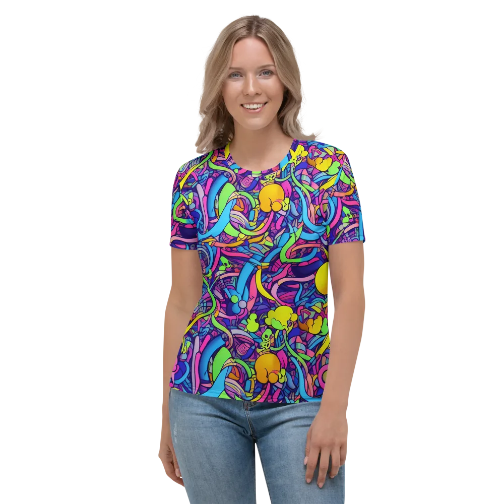 Electric Menagerie on Women's Crew Neck T-Shirt — Front
