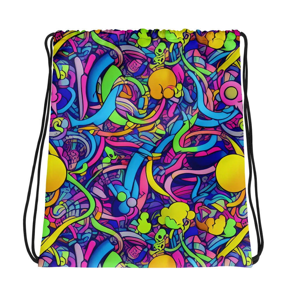 Electric Menagerie on Drawstring Bag — Photo