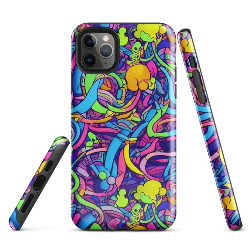 Electric Menagerie on a Tough Case for iPhone®