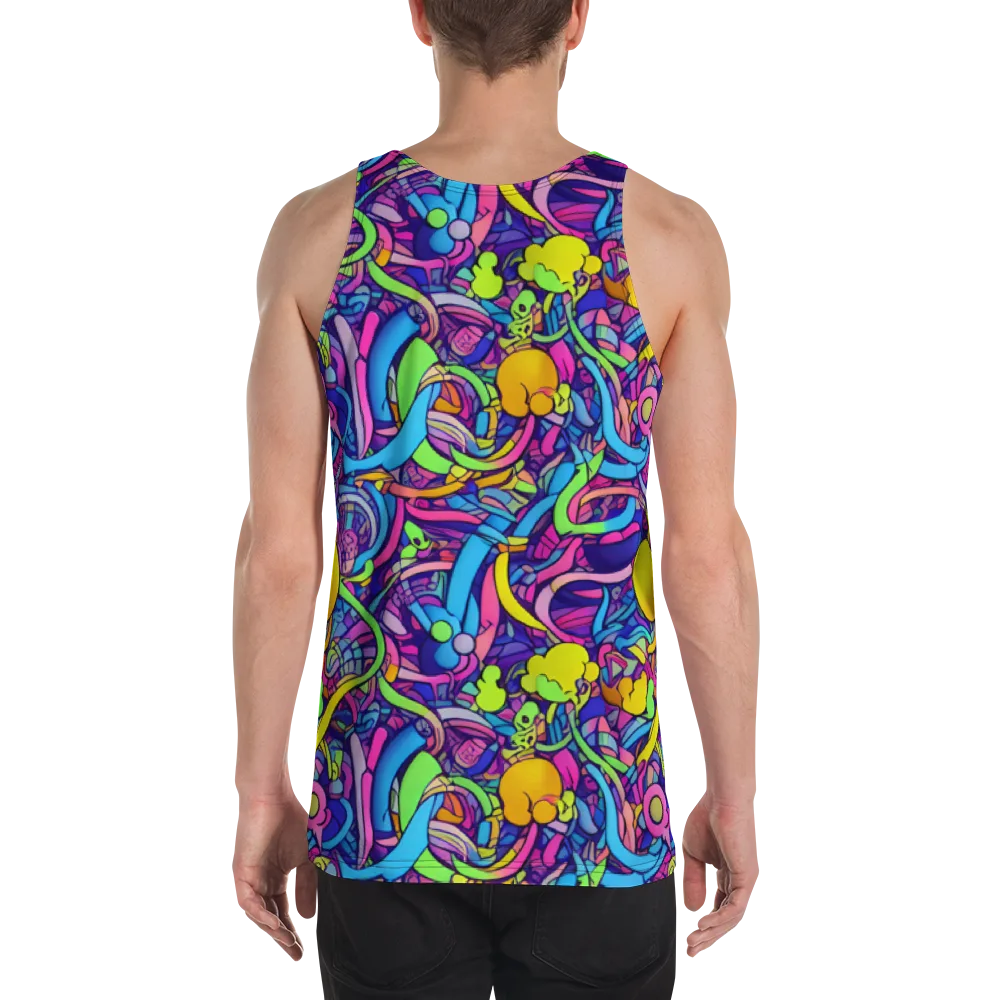 Electric Menagerie on Men's Tank Top — Back