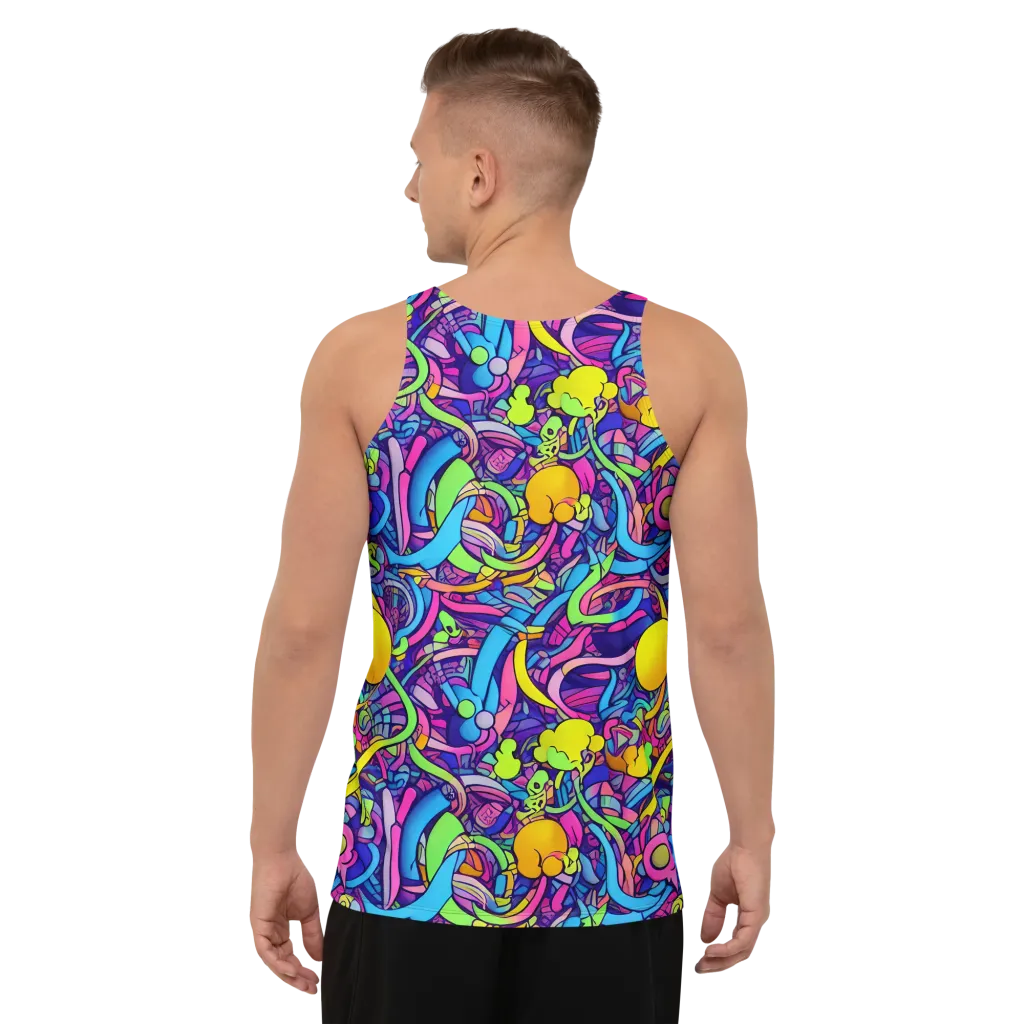 Electric Menagerie on Men's Tank Top — Back