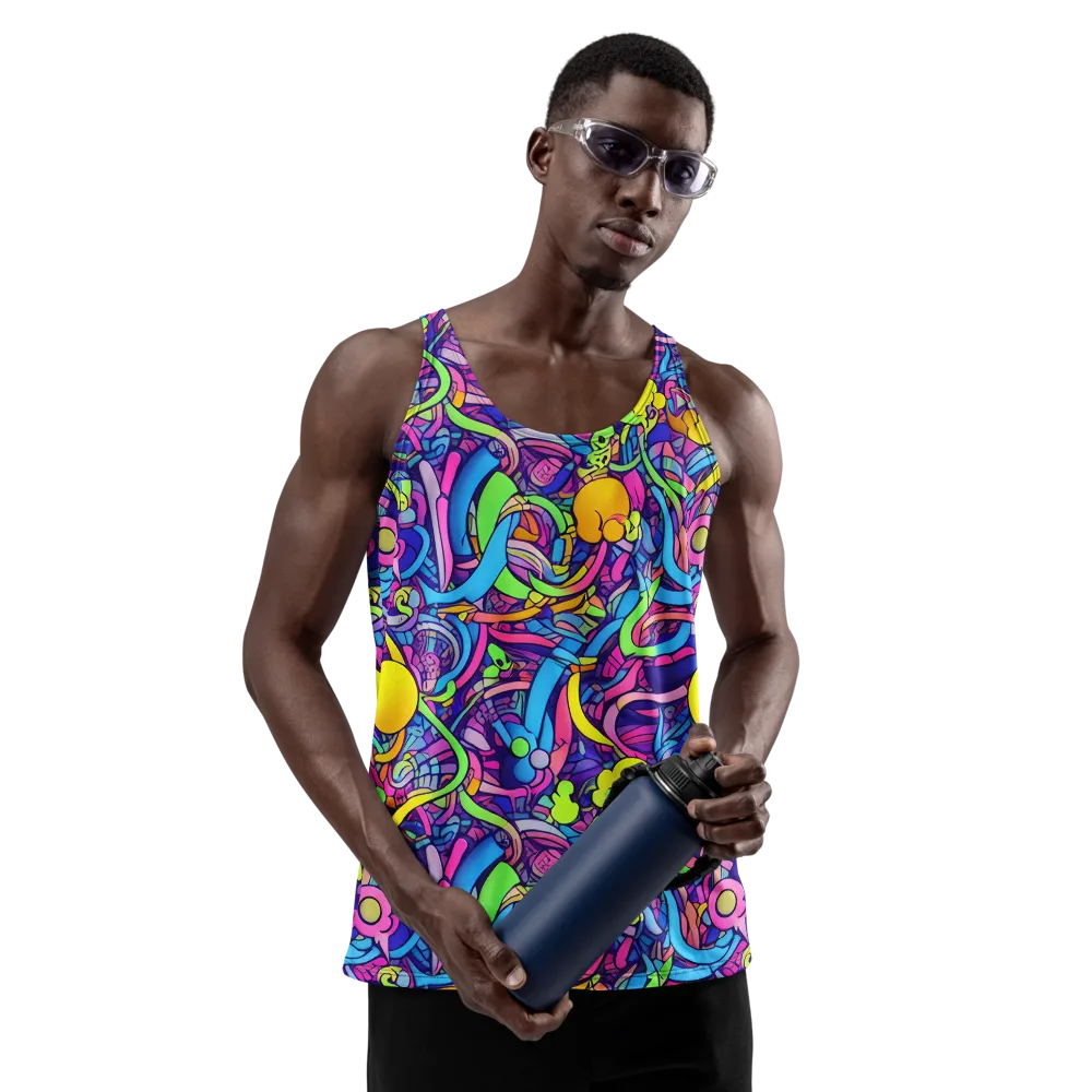 Electric Menagerie on Men's Tank Top — Front