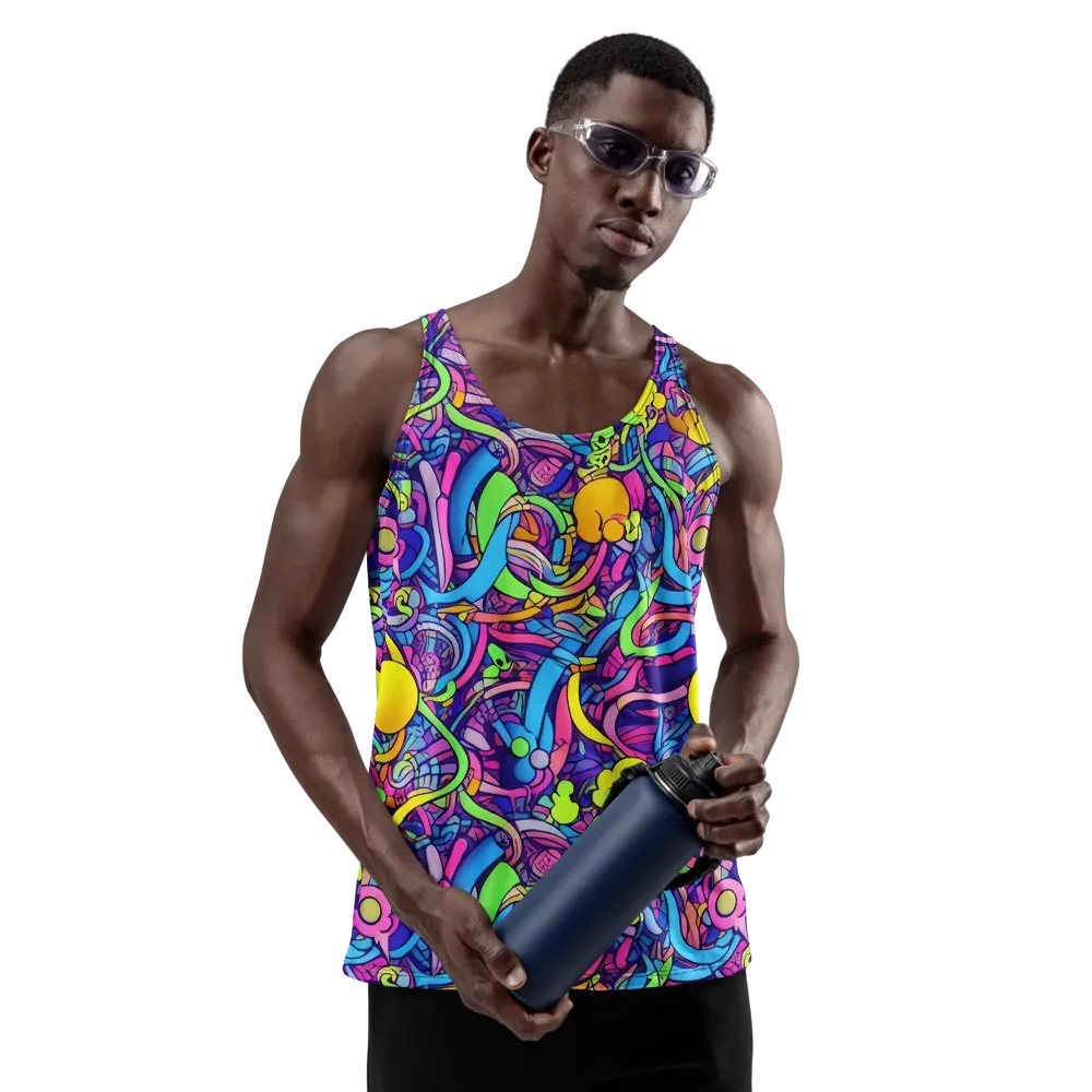 Electric Menagerie on Men's Tank Top — Front