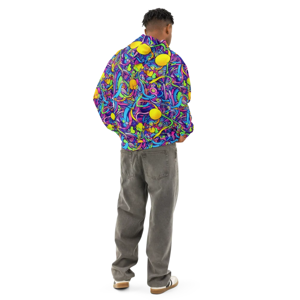 Electric Menagerie on Cotton Hoodie — Back