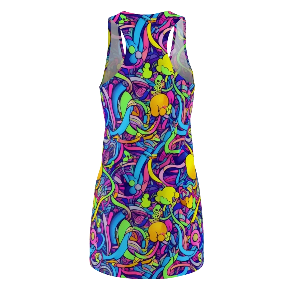 Electric Menagerie on Racerback Dress — Back