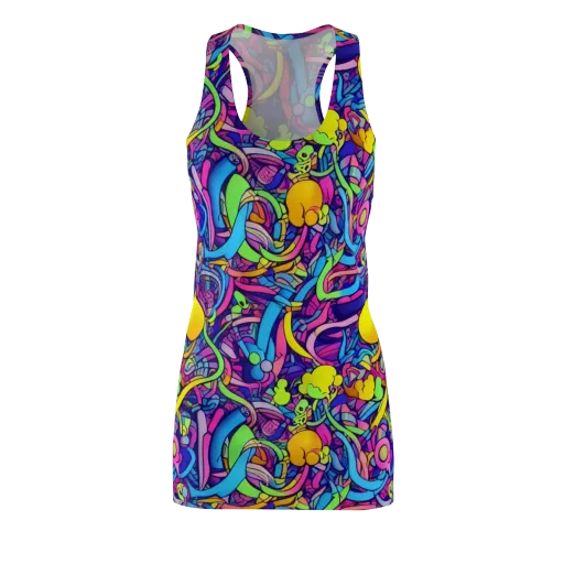 Electric Menagerie on a Racerback Dress