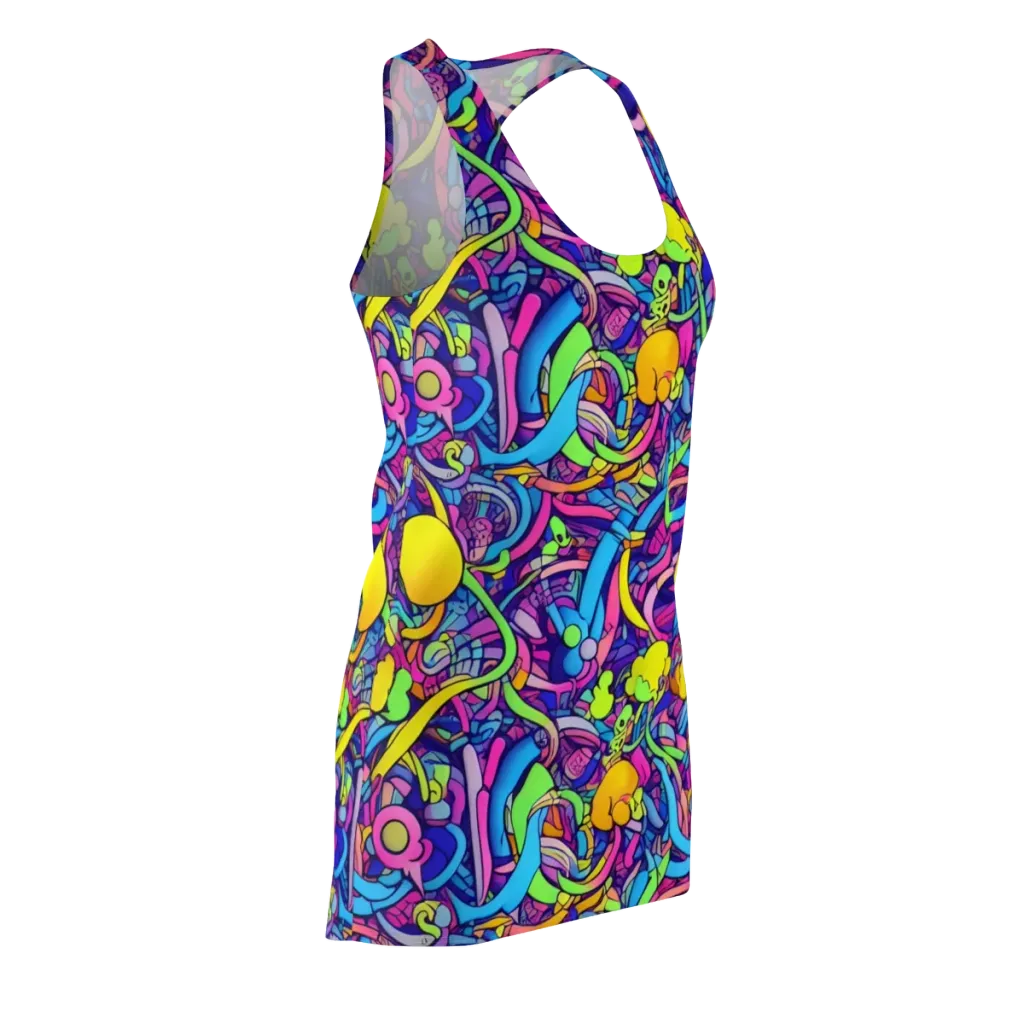 Electric Menagerie on Racerback Dress — Front Side