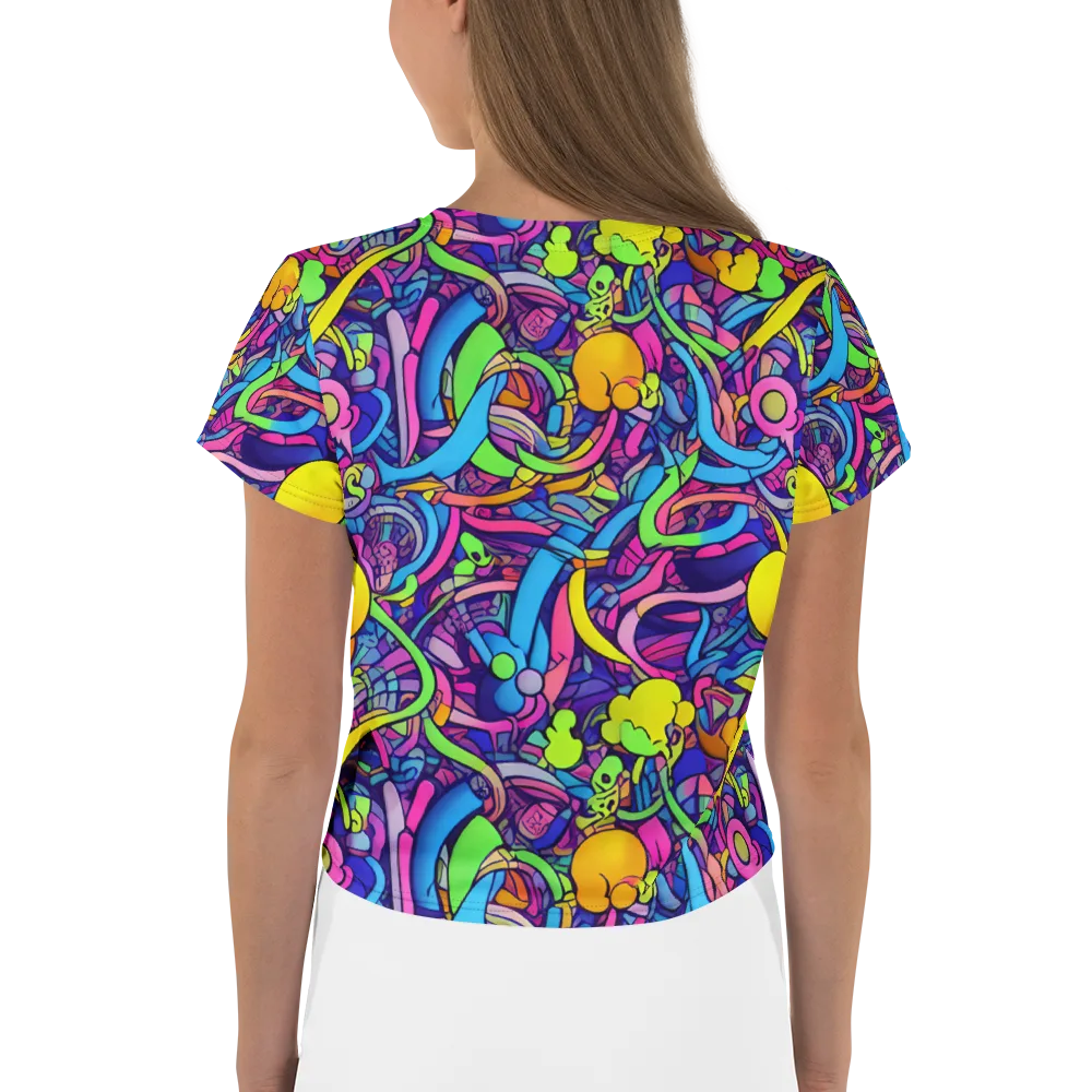 Electric Menagerie on Crop Tee — Back