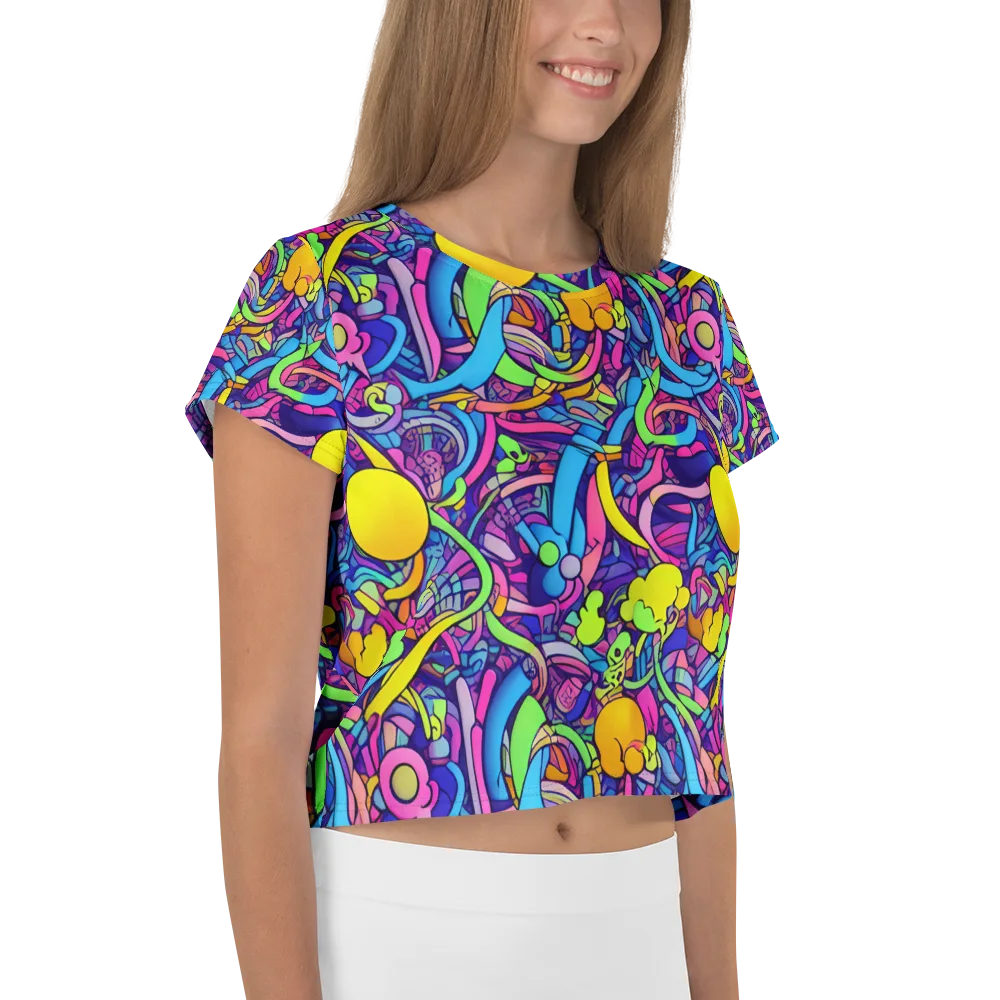 Electric Menagerie on Crop Tee — Right