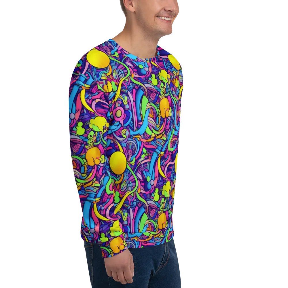 Electric Menagerie on Sweatshirt — Right Front
