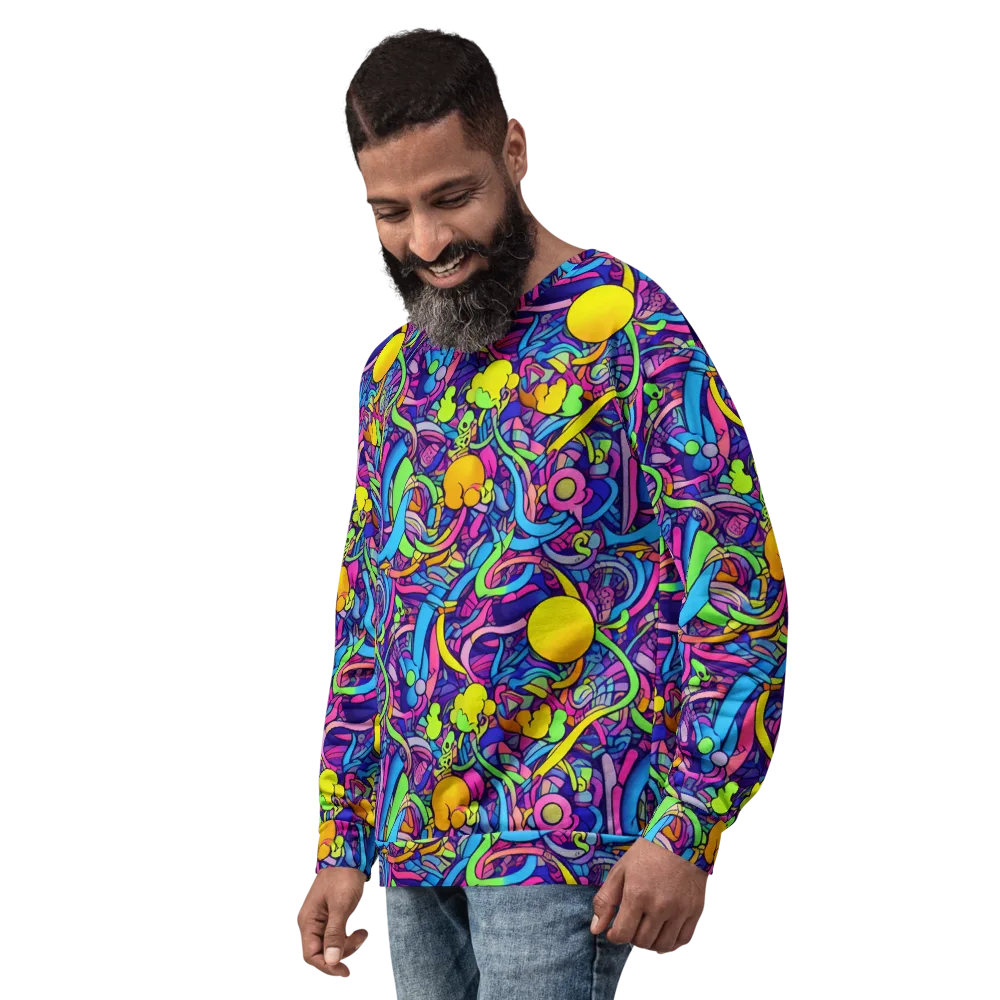 Electric Menagerie on Sweatshirt — Left Front