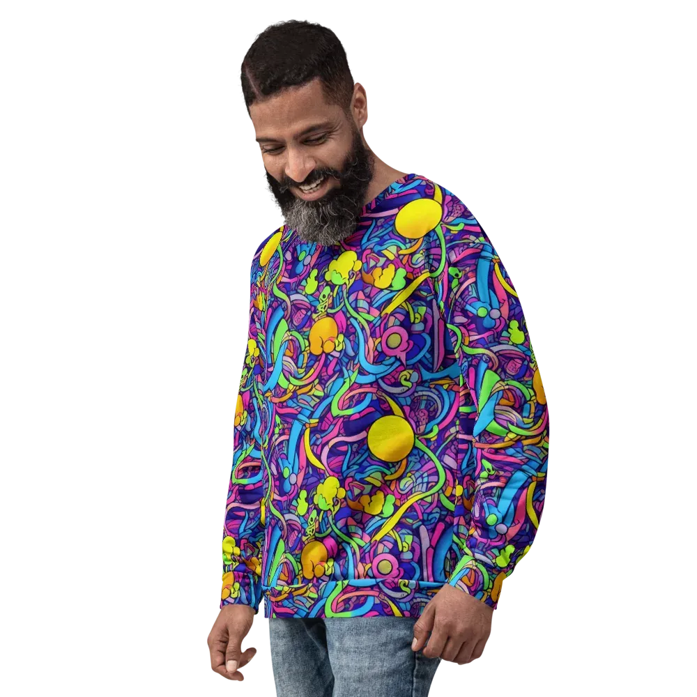 Electric Menagerie on Sweatshirt — Left Front