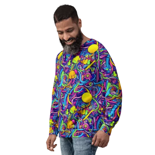 Electric Menagerie on a Sweatshirt