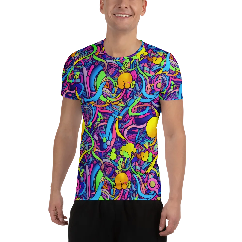 Electric Menagerie on Men's Athletic T-Shirt — Front