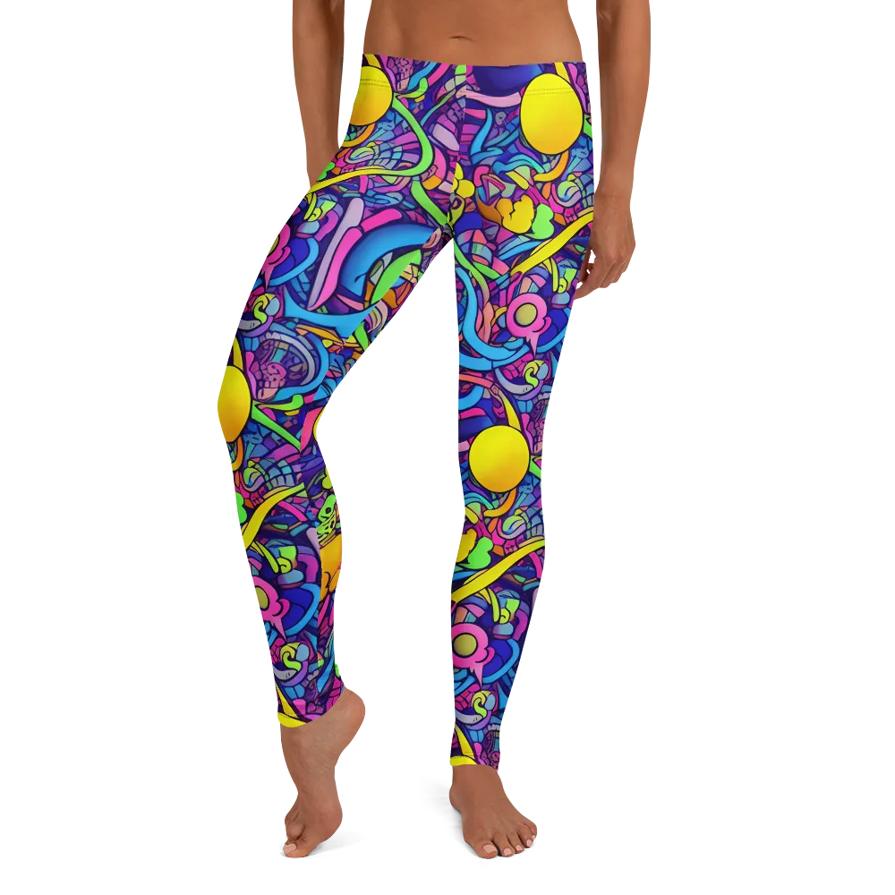 Electric Menagerie on Leggings — Front