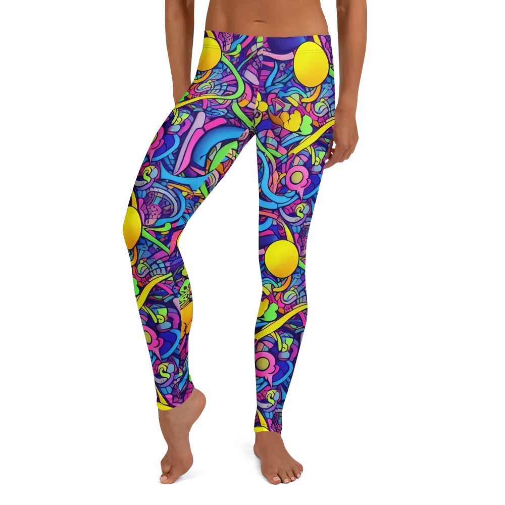 Electric Menagerie on Leggings — Front